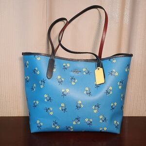 Coach City Print Floral Tote